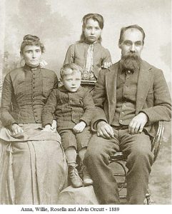 Alvin, Anna, Rosella and Willie, 1889